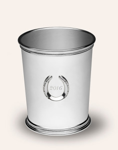 MINT JULEP CUP WITH HORSESHOE