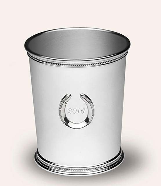 MINT JULEP CUP WITH HORSESHOE