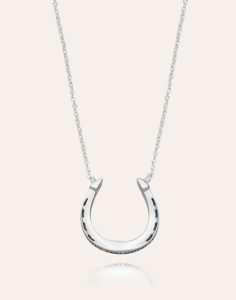 WISHING YOU GOOD LUCK HORSESHOE SMALL PENDANT NECKLACE