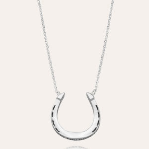 WISHING YOU GOOD LUCK HORSESHOE SMALL PENDANT NECKLACE