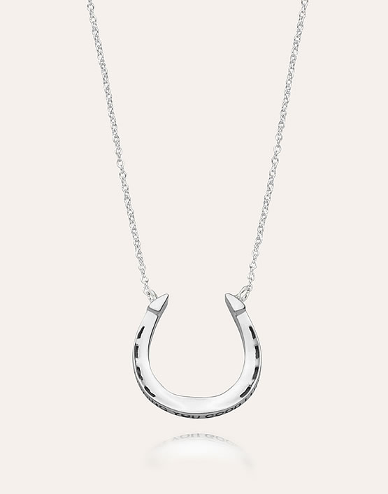 A MARSHALL Star & Horseshoe Logo Necklace - Silver – MarshallsCountryStore