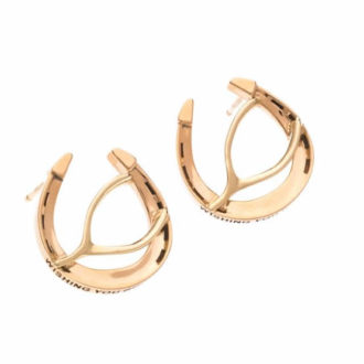 Wishing You Good Luck Stud Earrings in 14K Gold